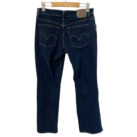 Levi's 550 Women's Jeans Size 10M (Fit 30x30.5) Mid Rise Straight Dark Wash VTG - Picture 1 of 10